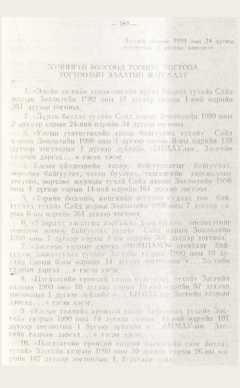 «Төрийн мэдээлэл» № 4, файлын 55-р хуудас