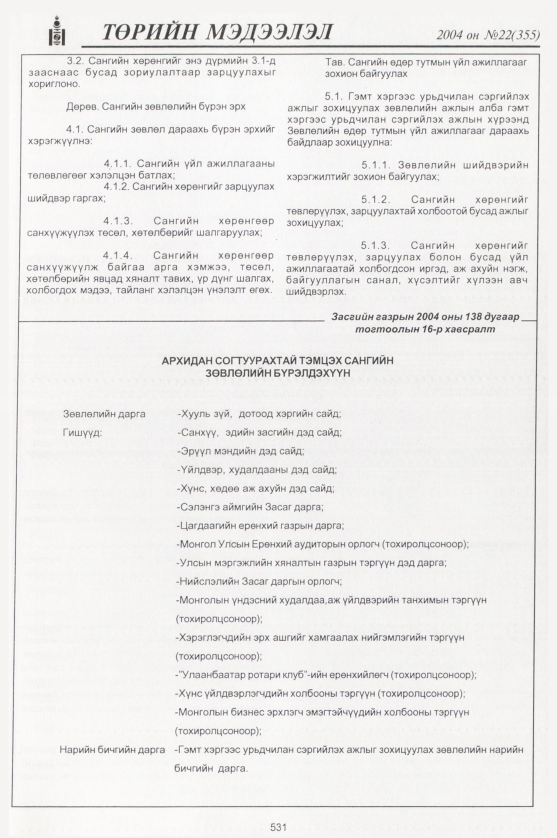 «Төрийн мэдээлэл» № 21, файлын 318-р хуудас