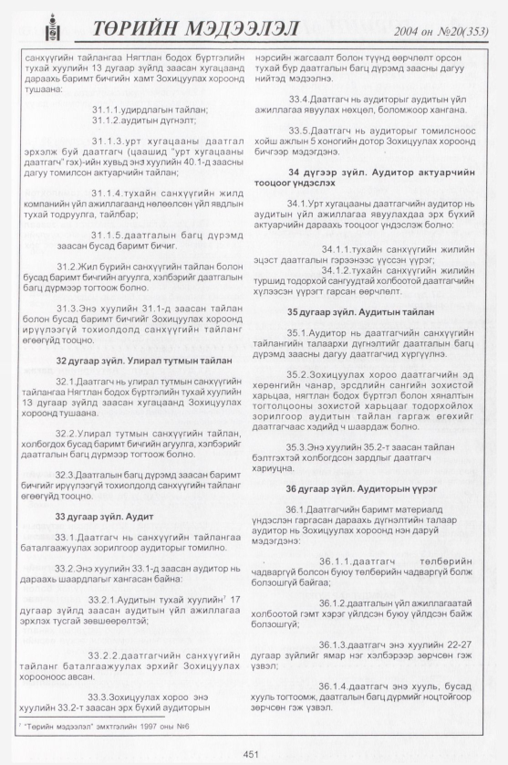 «Төрийн мэдээлэл» № 22, файлын 230-р хуудас