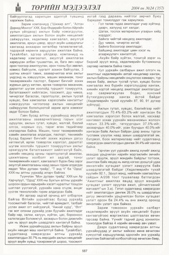 «Төрийн мэдээлэл» № 22, файлын 382-р хуудас