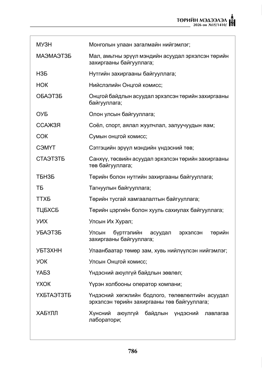 «Төрийн мэдээлэл» № 15, файлын 39-р хуудас