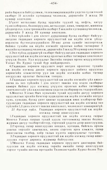 «Төрийн мэдээлэл» № 4-5, 454-р хуудасны скан