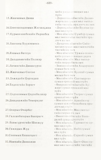 «Төрийн мэдээлэл» № 4-5, 689-р хуудасны скан