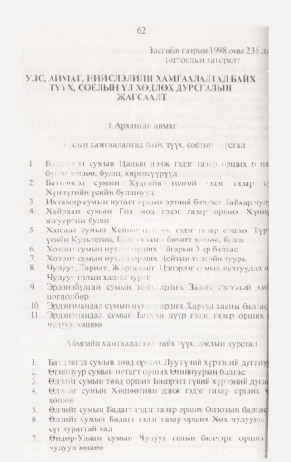 «Төрийн мэдээлэл» № 1, файлын 71-р хуудас