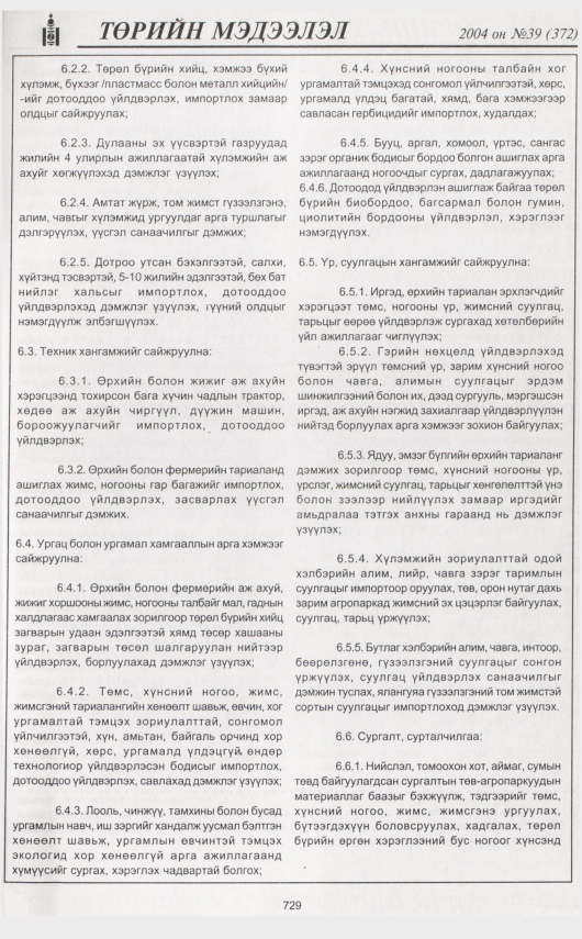 «Төрийн мэдээлэл» № 34, файлын 176-р хуудас