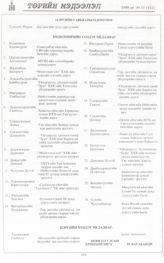 «Төрийн мэдээлэл» № 34, файлын 75-р хуудас