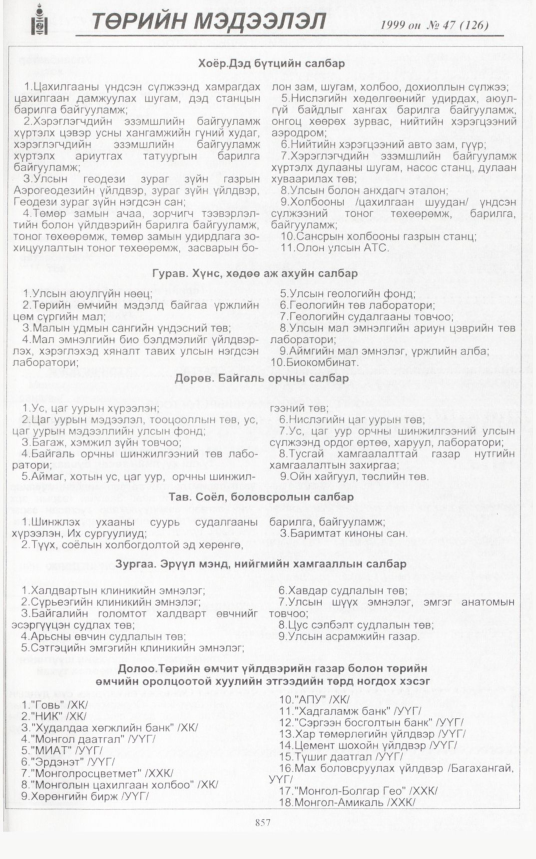 «Төрийн мэдээлэл» № 51, файлын 304-р хуудас