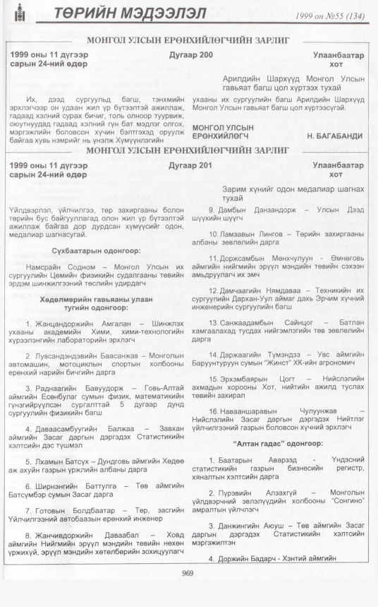 «Төрийн мэдээлэл» № 53, файлын 412-р хуудас