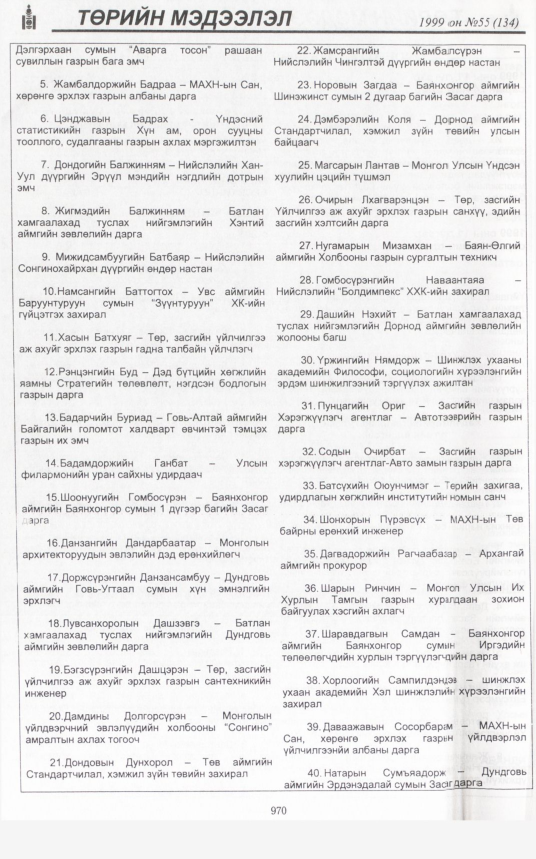 «Төрийн мэдээлэл» № 55, файлын 413-р хуудас