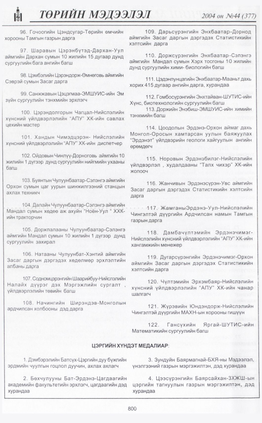 «Төрийн мэдээлэл» № 43, файлын 267-р хуудас