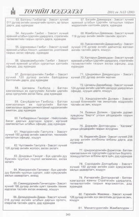 «Төрийн мэдээлэл» № 9, файлын 384-р хуудас