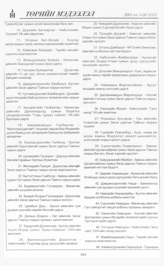 «Төрийн мэдээлэл» № 23, файлын 387-р хуудас