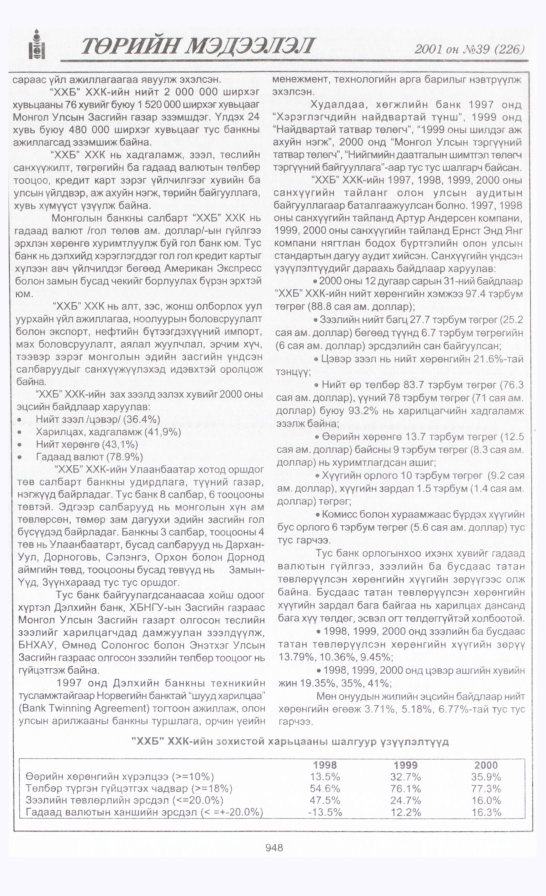 «Төрийн мэдээлэл» № 34, файлын 301-р хуудас