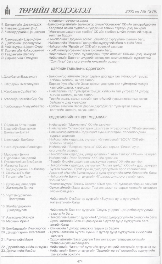 «Төрийн мэдээлэл» № 7, файлын 503-р хуудас