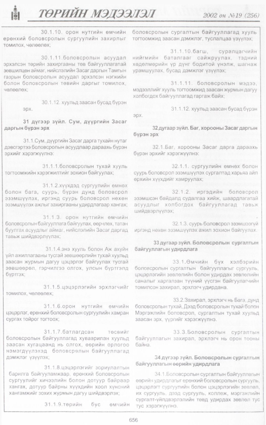 «Төрийн мэдээлэл» № 15, файлын 199-р хуудас