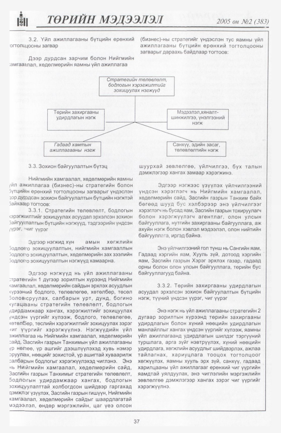 «Төрийн мэдээлэл» № 2, 37-р хуудасны скан