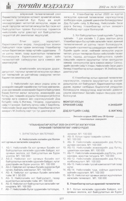 «Төрийн мэдээлэл» № 18, файлын 100-р хуудас