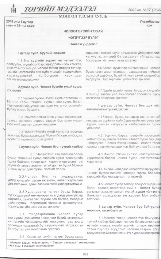 «Төрийн мэдээлэл» № 28, файлын 55-р хуудас