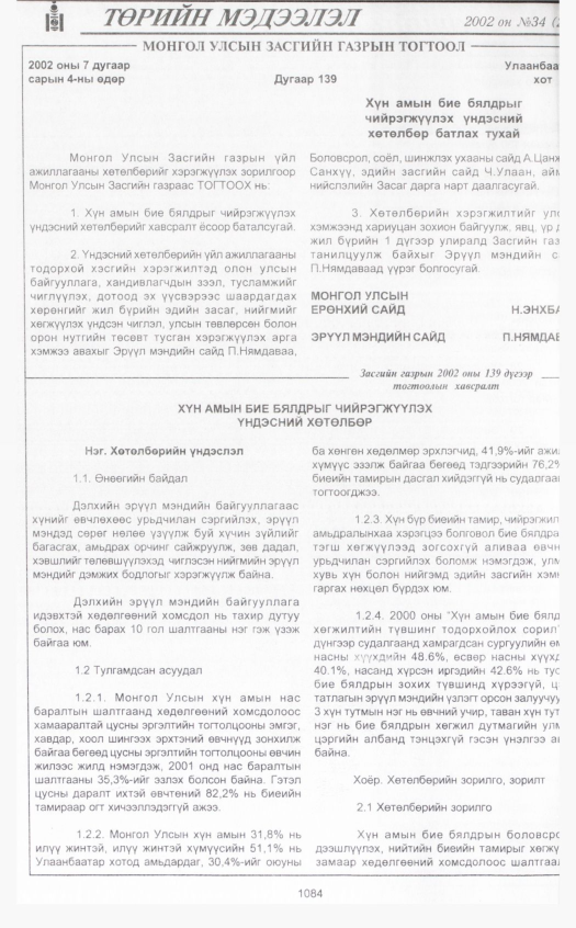 «Төрийн мэдээлэл» № 32, файлын 295-р хуудас