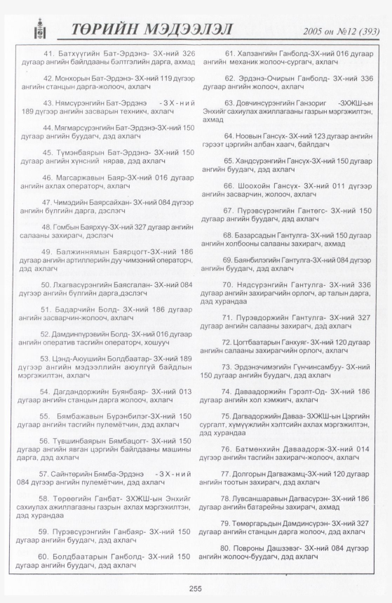 «Төрийн мэдээлэл» № 10, файлын 322-р хуудас