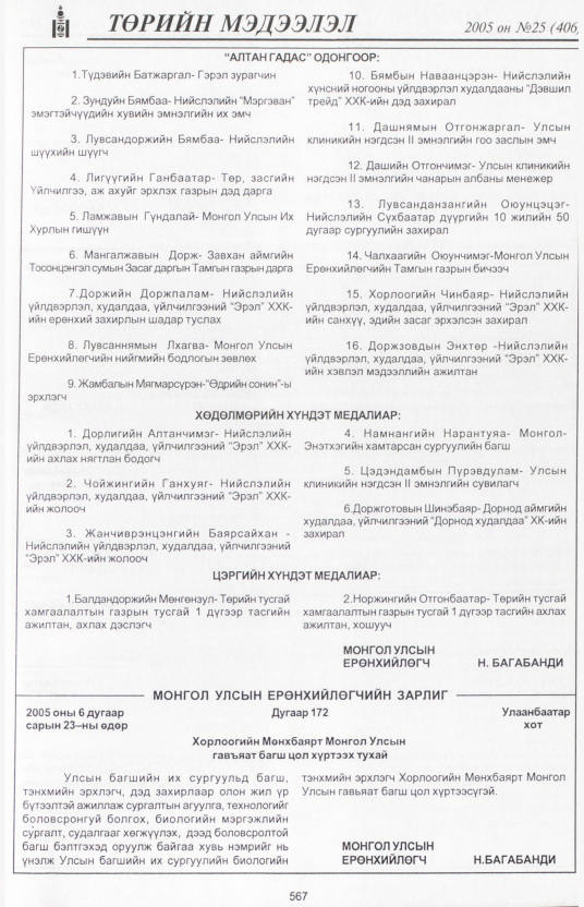 «Төрийн мэдээлэл» № 28, файлын 268-р хуудас