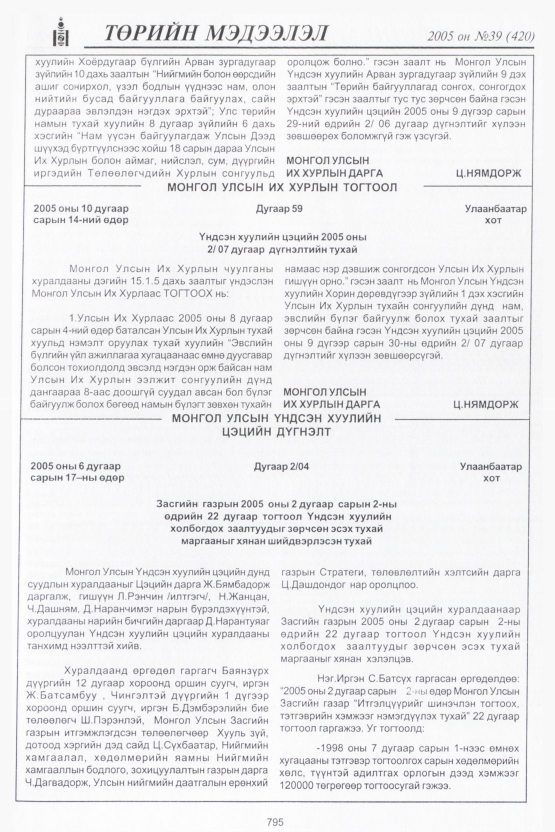 «Төрийн мэдээлэл» № 37, файлын 166-р хуудас