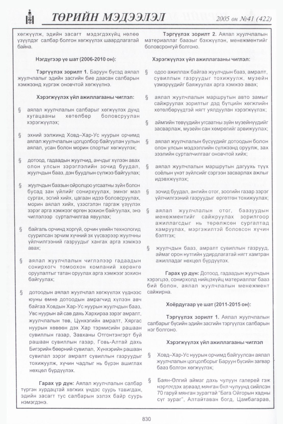 «Төрийн мэдээлэл» № 40, файлын 209-р хуудас