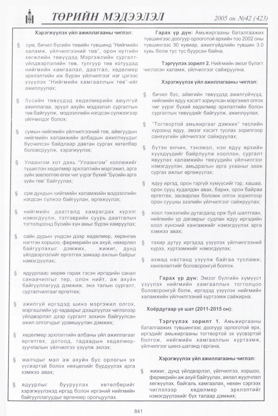 «Төрийн мэдээлэл» № 41, файлын 224-р хуудас