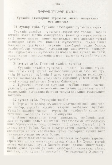 «Төрийн мэдээлэл» № 11, 987-р хуудасны скан