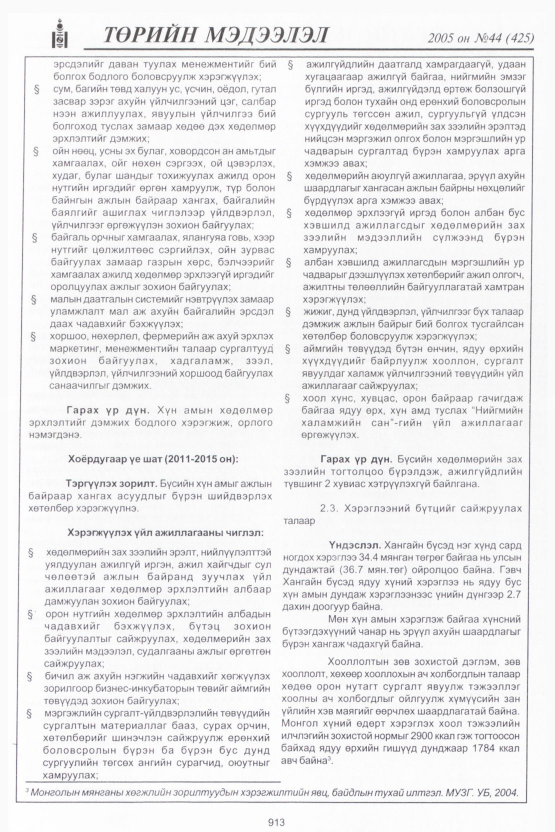«Төрийн мэдээлэл» № 45, файлын 304-р хуудас