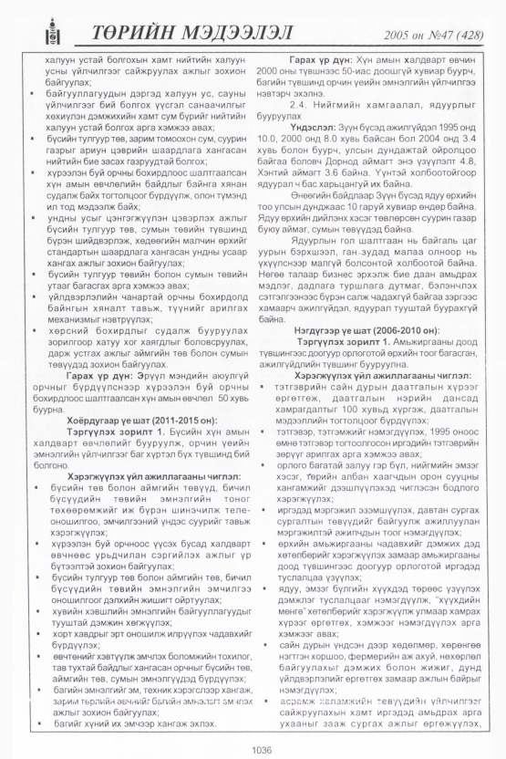 «Төрийн мэдээлэл» № 48, файлын 439-р хуудас
