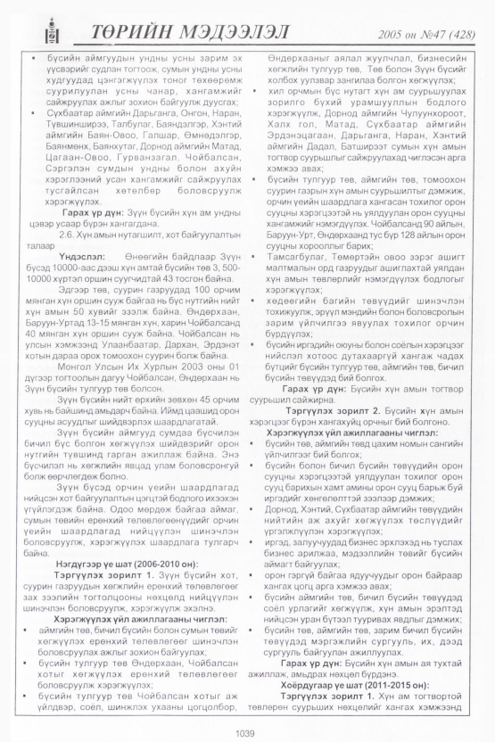 «Төрийн мэдээлэл» № 48, файлын 442-р хуудас