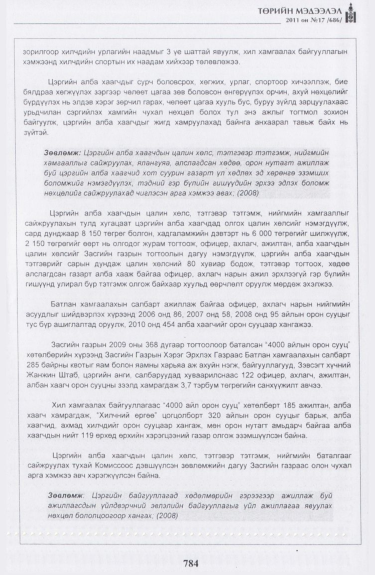 «Төрийн мэдээлэл» № 17, файлын 97-р хуудас