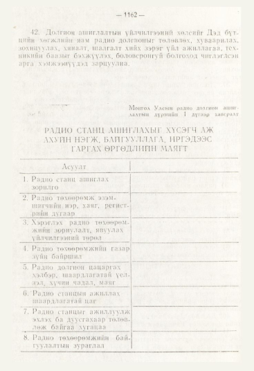 «Төрийн мэдээлэл» № 12, 1162-р хуудасны скан