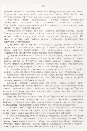 «Төрийн мэдээлэл» № 10, 969-р хуудасны скан
