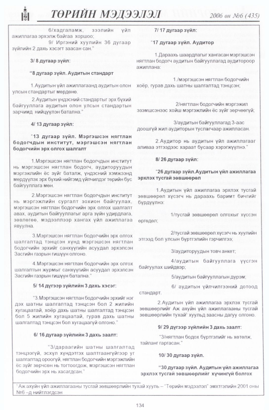 «Төрийн мэдээлэл» № 7, файлын 157-р хуудас
