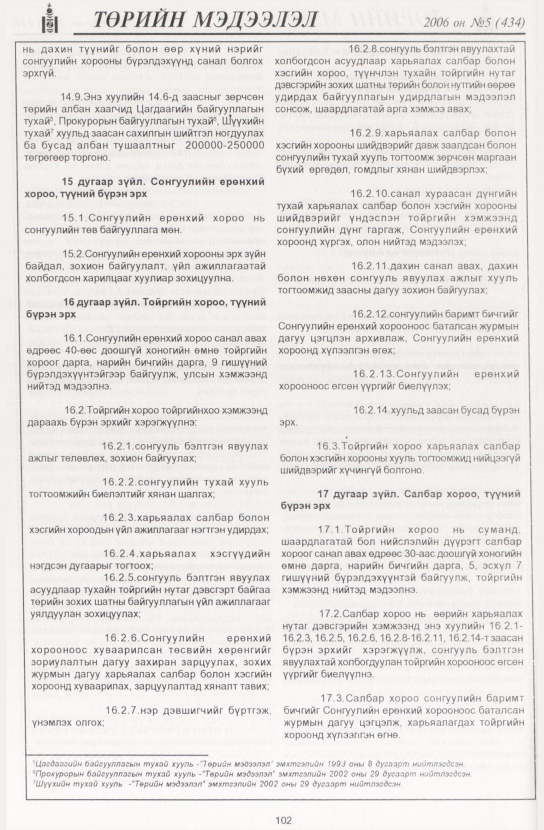 «Төрийн мэдээлэл» № 8, файлын 121-р хуудас