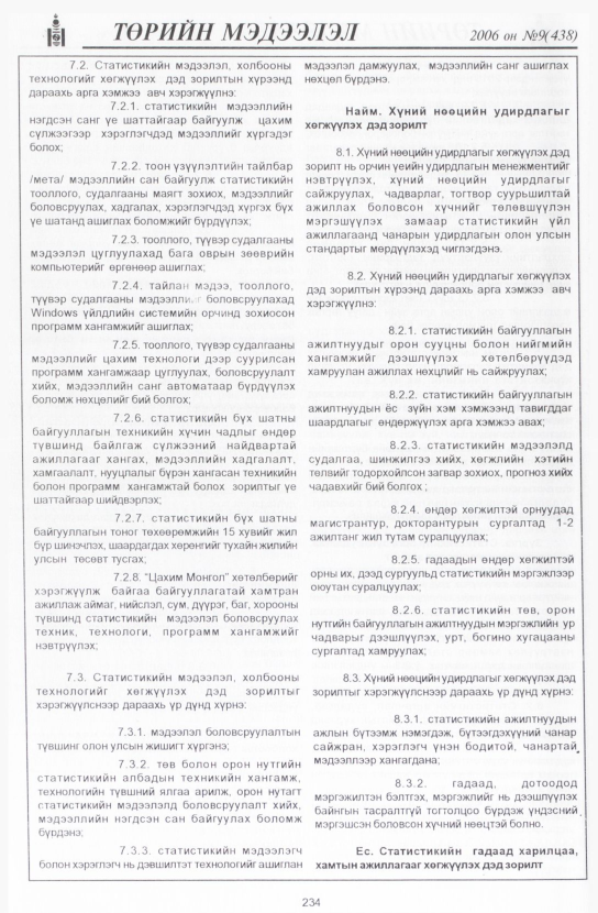 «Төрийн мэдээлэл» № 8, файлын 269-р хуудас