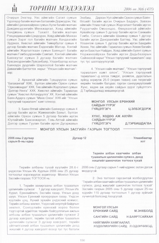 «Төрийн мэдээлэл» № 10, файлын 173-р хуудас