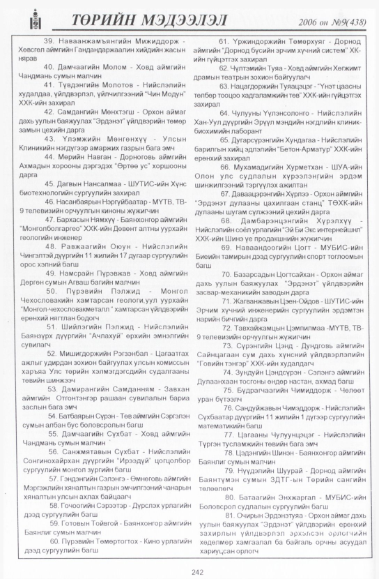 «Төрийн мэдээлэл» № 11, файлын 277-р хуудас