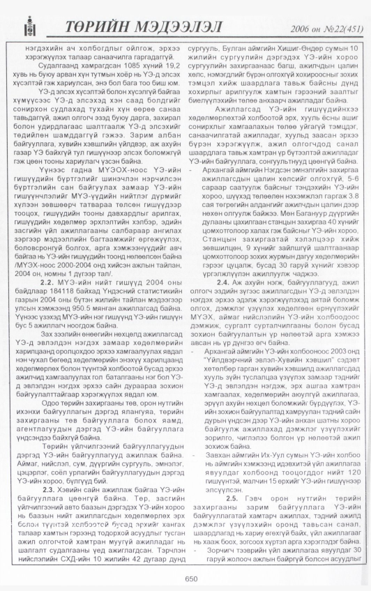 «Төрийн мэдээлэл» № 21, файлын 311-р хуудас