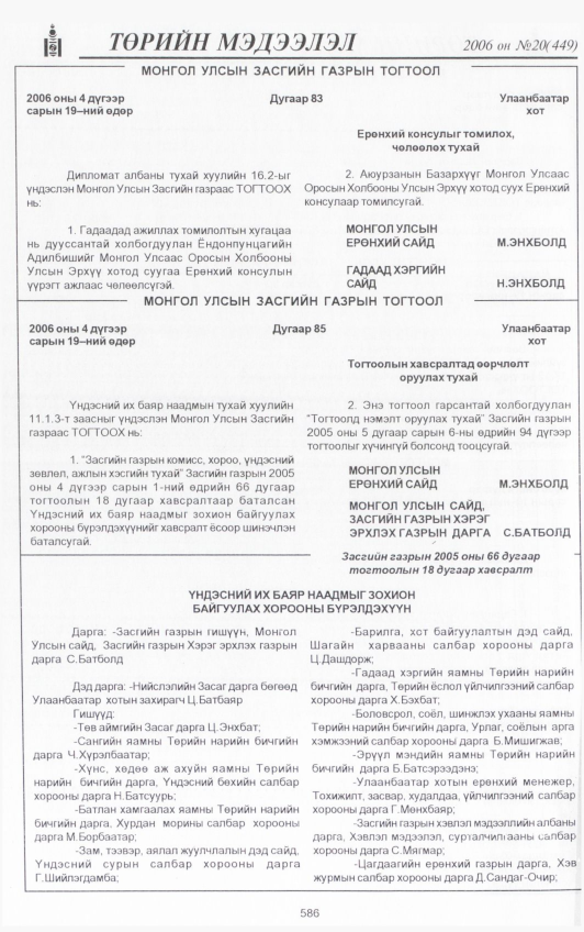 «Төрийн мэдээлэл» № 22, файлын 245-р хуудас