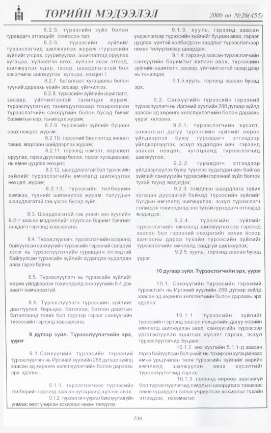 «Төрийн мэдээлэл» № 22, файлын 415-р хуудас