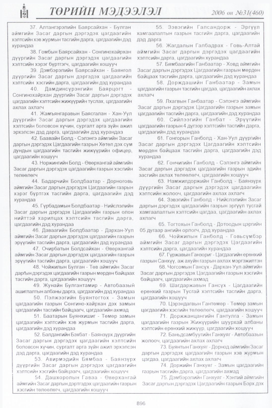 «Төрийн мэдээлэл» № 27, файлын 149-р хуудас