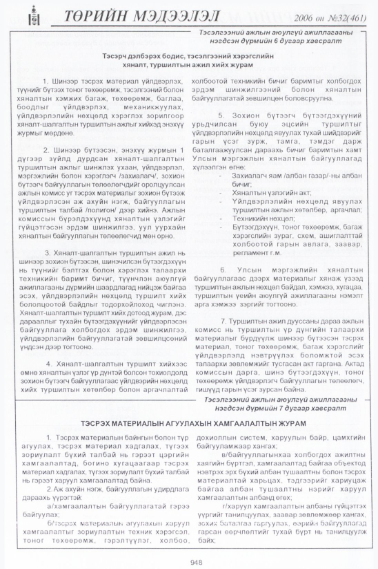«Төрийн мэдээлэл» № 32, файлын 205-р хуудас