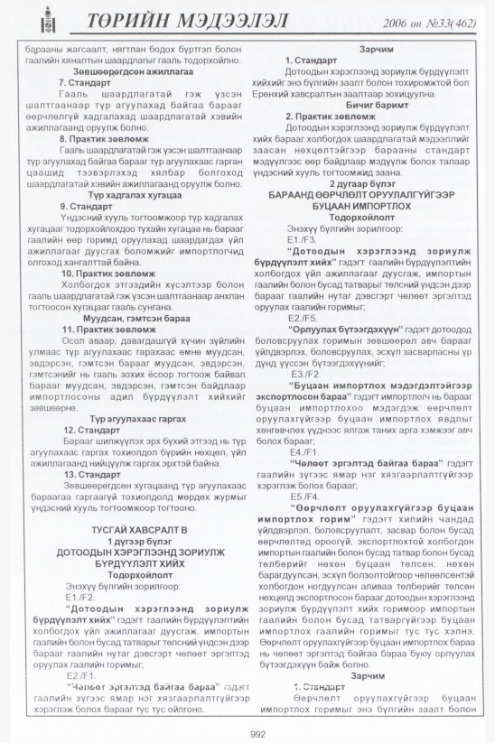 «Төрийн мэдээлэл» № 33, файлын 253-р хуудас