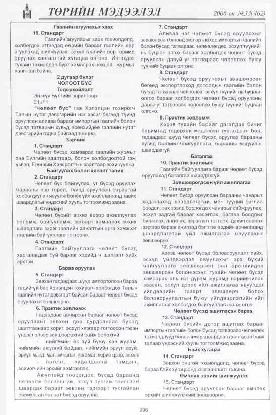 «Төрийн мэдээлэл» № 33, файлын 257-р хуудас