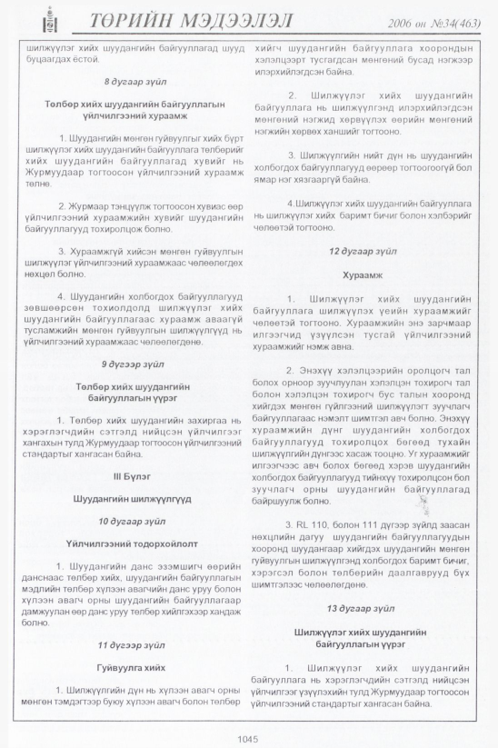 «Төрийн мэдээлэл» № 36, файлын 310-р хуудас