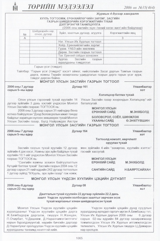 «Төрийн мэдээлэл» № 36, файлын 334-р хуудас