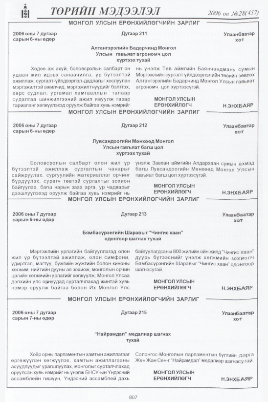 «Төрийн мэдээлэл» № 36, файлын 50-р хуудас